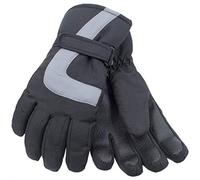Rjm Children's Black Thinsulate Thermal Ski Gloves 8-9 Years