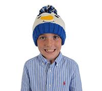Rjm Children's Snowman Beanie Bobble Hat Blue 3-4