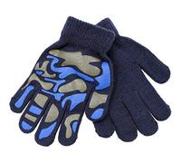 RJM Kids Grippy Camouflage Design Magic Gloves Navy Blue(Size: One Size)