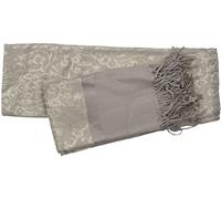 RJM Ladies Gold Metallic Thread Jacquard Shawl Scarf