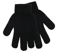 RJM Ladies Knitted Magic Gloves One Size Black