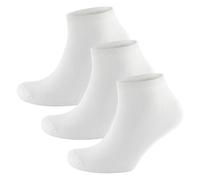 RJM Women's Plain Trainer Socks (Pack of 3) in White | Size: 7-11 RJM White 7-11