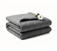 RJOP Weighted Blanket for Adults Queen Size (60x80, 20lbs), Soft Cotton with Premium Glass Beads for Bedding, Couch & Napping All Season (60''x80'' 20lbs | Grey)