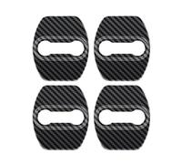 rjpbk Car Accessories Door Lock Cover Emblems,Fit For KIA, Soul Sorento Prime Carens Rondo Sportage Optima 2016-2019 latches guard covers cover(Carbon fiber)