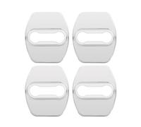 rjpbk Car Accessories Door Lock Cover Emblems,Fit For KIA, Soul Sorento Prime Carens Rondo Sportage Optima 2016-2019 latches guard covers cover(Silver)