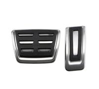 rjpbk Car Pedals Cover,Fit For Volkswagen, Fit For T-Cross, Tcross 2019-2022 Brake Fuel Cluth Pedal Accessories Auto Stainless Steel Automotive interior pedal mat(AT)