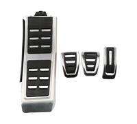 rjpbk Car Pedals Parts Cover,Fit For A6, C7 S6 4G 2012-2015 LHD AT MT Brake Rest Foot Pedal Auto Stainless Steel Automotive interior pedal mat(MT With Rest)