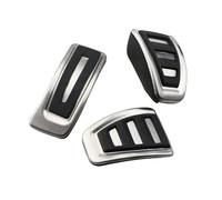 rjpbk Car Pedals Parts Cover,Fit For A6, C7 S6 4G 2012-2015 LHD AT MT Brake Rest Foot Pedal Auto Stainless Steel Automotive interior pedal mat(MT Without Rest)