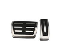 rjpbk Car Pedals Parts Cover,Fit For A6, C7 S6 4G 2012-2015 LHD AT MT Brake Rest Foot Pedal Auto Stainless Steel Automotive interior pedal mat(AT Without Rest)