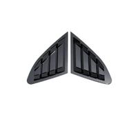 rjpbk Car Rear Side Shutter Cover Trim,Fit For Chevrolet, Malibu 2016-2021 Louver Window Sticker car rear side window louvers(Gloss Black)