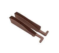 rjpbk Car SEAT, Gap Filler,Fit For Skoda Octavia A5 RS Fabia 2 Superb Rapid Yeti Kodiaq Storage Box Organizer Accessories vehicle seat gap filling material(2PCS Brown)