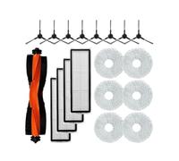rjpbk Main Side Brushes,Fit For Xiaomi, Robot Vacuum S20+ S10 Plus B108GL B105 B108CN B113CN Spare Cloths Filters Accessories vacuum brushes and filter(Set 4)
