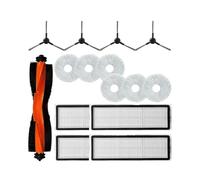 rjpbk Main Side Brushes,Fit For Xiaomi, Robot Vacuum S20+ S10 Plus B108GL B105 B108CN B113CN Spare Cloths Filters Accessories vacuum brushes and filter(Set 3)