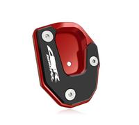 RJPSQBLUD Motorcycle kickstand pads Motorcycle CNC Kickstand Side Stand Extension Pad Enlarger Support Plate Cbr600rr Cbr600 Rr FOR CBR600RR 2007-2022