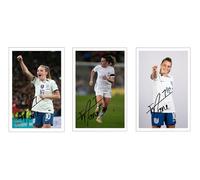 RJR PRINTS 3 X Ella Toone England Lionesses Signed 6X4 Inch Photos With Pre Printed Signatures Which Would make A Great Gift For Any Fan