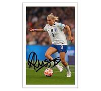 RJR PRINTS Alessia Russo - England Ladies Lionesses Signed 6X4 Inch Photo With Print Pre Printed Signature Football/Soccer Autograph Gift