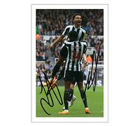 RJR PRINTS Alexander Isak & Jacob Murphy Signed 6X4 Inch Photo With Print Pre Printed Signature Football Autograph Gift Artwok Wall Art