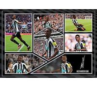 RJR PRINTS Alexander Isak - Signed A4 Montage Photo Print Pre Printed Signature Autograph Football Gift