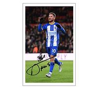 RJR PRINTS Alexis Mac Allister - Brighton & Hove Albion Signed 12x8 Inch Photo Print With Pre Printed Signature Soccer Autograph Gift Artwok Wall Art
