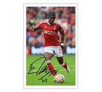 RJR PRINTS Anthony Elanga - Nottingham Forest Signed 6X4 Inch Photo Print Pre Printed Signature Football/Soccer Autograph Gift
