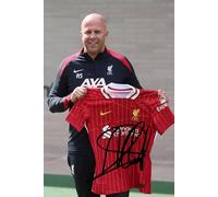 RJR PRINTS Arne Slot - Liverpool Signed 12x8 Inch Photo With Print Pre Printed Signature Football Autograph Gift