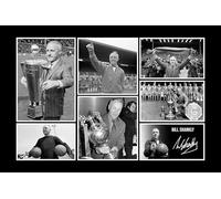 RJR PRINTS Bill Shankly - Legendary Liverpool Manager Signed 12x8 Inch Montage Autograph Photo Print WIth A Pre Printed Signature Which Would Make A Superb Gift For Any Fan.