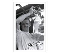 RJR PRINTS Billy Bremner - Leeds United Signed 6X4 Inch Photo Print Pre Printed Signature Football Autograph Gift
