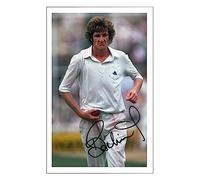 RJR PRINTS Bob Willis - England Cricket Ashes Signed 6X4 Inch Photo With Print Pre Printed Signature Autograph Gift