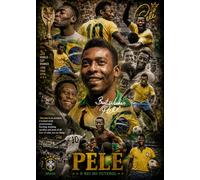 RJR PRINTS Brazil Legend Pele Signed A4 Montage Photo Print With A Pre Printed Autograph Which Would Make A Great Gift For Any Fan