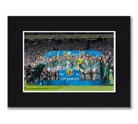 RJR PRINTS Celtic - 2026 Scottish Cup Winners Team Multi Signed 8x6 Inch Mounted Photo Print With Pre Printed Signature That Would Make A Great Gift For Any Fan And Is Ready To Be Framed