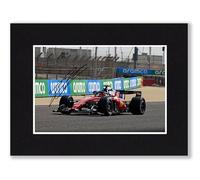 RJR PRINTS Charles LeClerc - Ferrari Formula One Signed 8x6 Inch Mounted Photo Print With Pre Printed Signature That Would Make A Great Gift For Any F1 Fan And Is Ready To Be Framed