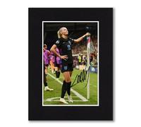 RJR PRINTS Chloe Kelly, England Lionesses Euro 2025 Signed 8x6 Inch Mounted Photo Print With Pre Printed Signature That Would Make A Great Gift For Any Fan And Is Ready To Be Framed.