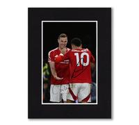 RJR PRINTS Chris Wood & Morgan Gibbs White - Nottingham Forest Signed 8x6 Inch Mounted Photo Print With Pre Printed Signature That Would Make A Great Gift For Any Fan And Is Ready To Be Framed