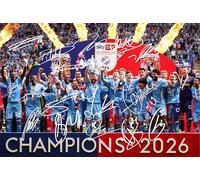 RJR PRINTS Coventry City 2026 Champions Team Multi Signed A4 Photo With Printed Signatures Which Would Make A Great Gift For Any Fan.