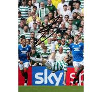 RJR PRINTS Daizen Maeda Celtic Old Firm Overhead Kick Signed A4 Montage Photo Print Which Would Make A Great Gift For Any Fan.
