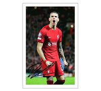 RJR PRINTS Darwin Nunez Goal Celebration - Liverpool Signed 6X4 Inch Photo With Print Pre Printed Signature Football Autograph Gift Artwok Wall Art