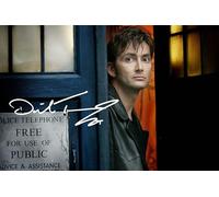 RJR PRINTS David Tennant As Doctor Who Signed 6X4 Inch Photo With Pre Printed Signature Which Would Make A Superb Autograph Gift For Any Fan.