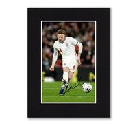 RJR PRINTS Elliot Anderson Notts Forest & England Signed 8x6 Inch Mounted Photo Print With Pre Printed Signature That Would Make A Great Gift For Any Fan And Is Ready To Be Framed. World Cup 2026.