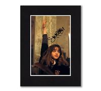 RJR PRINTS Emma Watson As Hermione - Harry Potter Signed 8x6 Inch Mounted Photo Print With Pre Printed Signature That Would Make A Great Gift For Any Fan And Is Ready To Be Framed