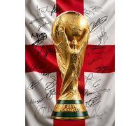 RJR PRINTS England 2026 World Cup Full Squad & Manager Thomas Tuchel Signed A4 Montage Autograph Photo Print With Pre Printed Signature That Would Make A Superb Gift For Any Fan.