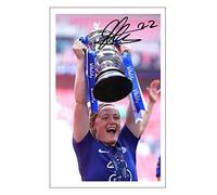 RJR PRINTS Erin Cuthbert - Chelsea Ladies 2023 FA Cup Signed 6X4 Inch Photo With Print Pre Printed Signature Football Autograph Gift