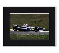 RJR PRINTS Jacques Villeneuve - Williams Formula One Signed 8x6 Inch Mounted Photo Print With Pre Printed Signature That Would Make A Great Gift For Any F1 Fan And Is Ready To Be Framed