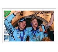 RJR PRINTS Jason Roy & Ben Stokes - England 2019 ODI Cricket World Cup Signed 6X4 Inch Photo With Print Pre Printed Signature Autograph Gift