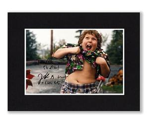 RJR PRINTS Jeff Cohen As Chunk Doing The Truffle Shuffle - The Goonies Signed 8x6 Inch Mounted Photo With Pre Printed Autographs That Would Make A Great Gift For Any Fan And Is Ready To Be Framed.