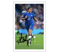 RJR PRINTS Jess Carter - Chelsea Ladies & Lionesses Signed 6X4 Inch Photo With Print Pre Printed Signature Football Autograph Gift Artwok Wall Art