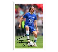 RJR PRINTS Jessie Fleming- Chelsea Ladies 2023 FA Cup Signed 6X4 Inch Photo With Print Pre Printed Signature Football Autograph Gift