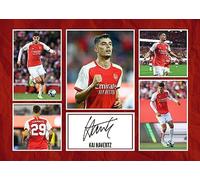 RJR PRINTS Kai Havertz - Arsenal Signed A4 Montage Photo Print Pre Printed Signature Autograph Football Gift