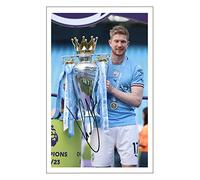 RJR PRINTS Kevin De Bruyne 2022/3 League Champion - Manchester City Signed 6X4 Inch Photo With Print Pre Printed Signature Football Autograph Gift