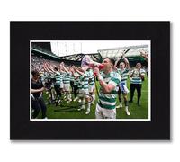 RJR PRINTS Kieran Tierney Celtic 2026 Scottish Premiership ChampionsSigned 8x6 Inch Mounted Photo Print With Pre Printed Signature That Would Make A Great Gift For Any Fan And Is Ready To Be Framed.