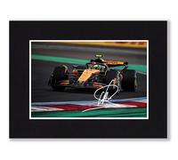 RJR PRINTS Lando Norris - Formula One Signed 8x6 Inch Mounted Photo Print With Pre Printed Signature That Would Make A Great Gift For Any F1 Fan And Is Ready To Be Framed